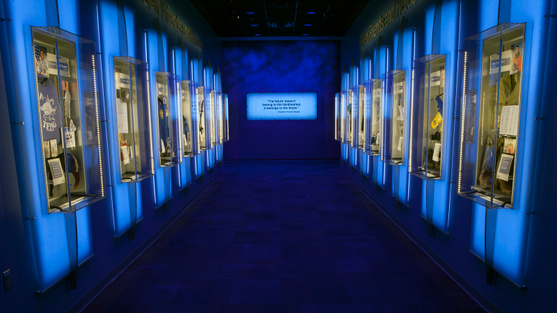Illustration for article titled Space Shuttle Wreckage Fills This Heartbreaking NASA Exhibit